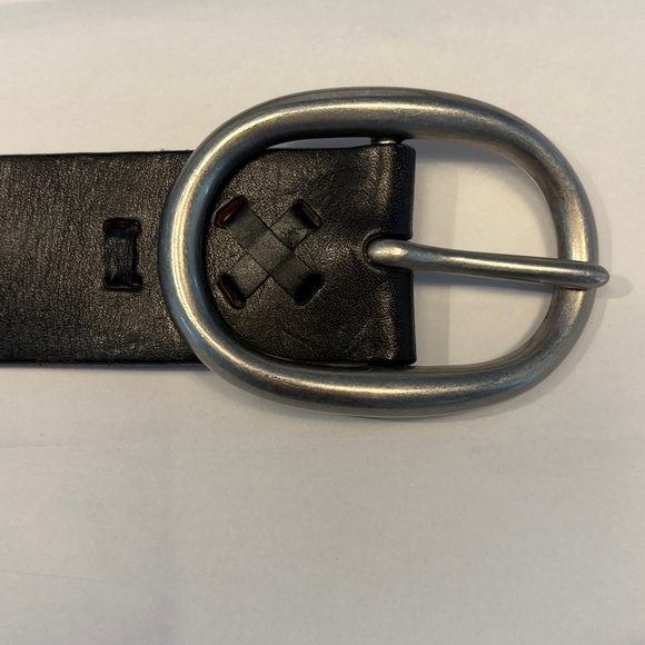 Mossimo Supply Co. Thick Leather Distressed Black Belt - Picture 5 of 9